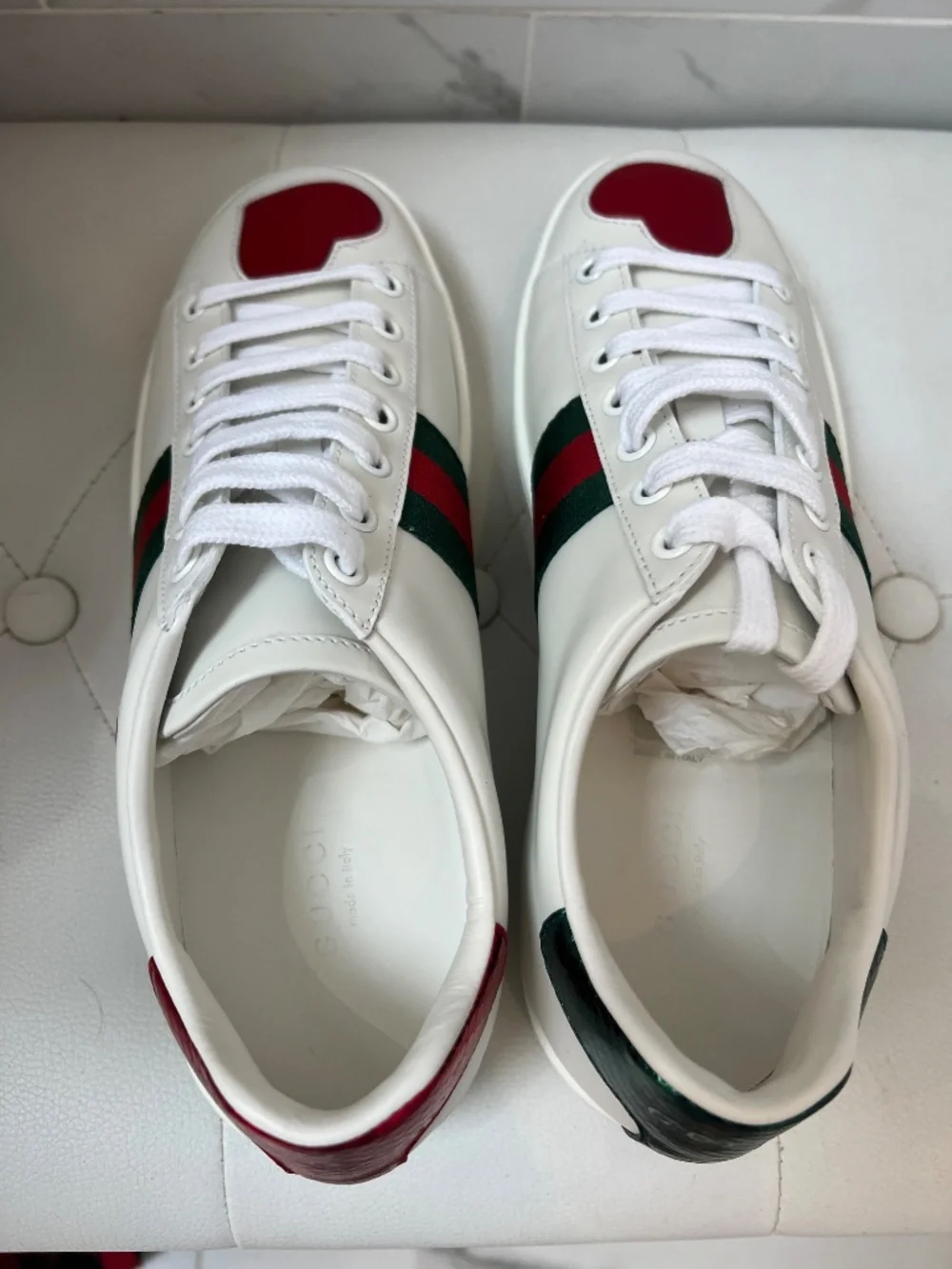GUCCI Ace Heart Sneakers - BRAND NEW - Picture 7 of 7